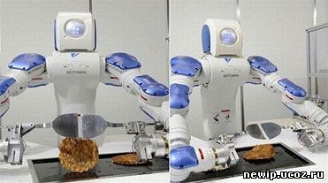 Робот-повар Motoman и окономияки 