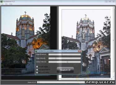 FotoSketcher 1.81 - карандашный фильтр преобразовыватель снимков